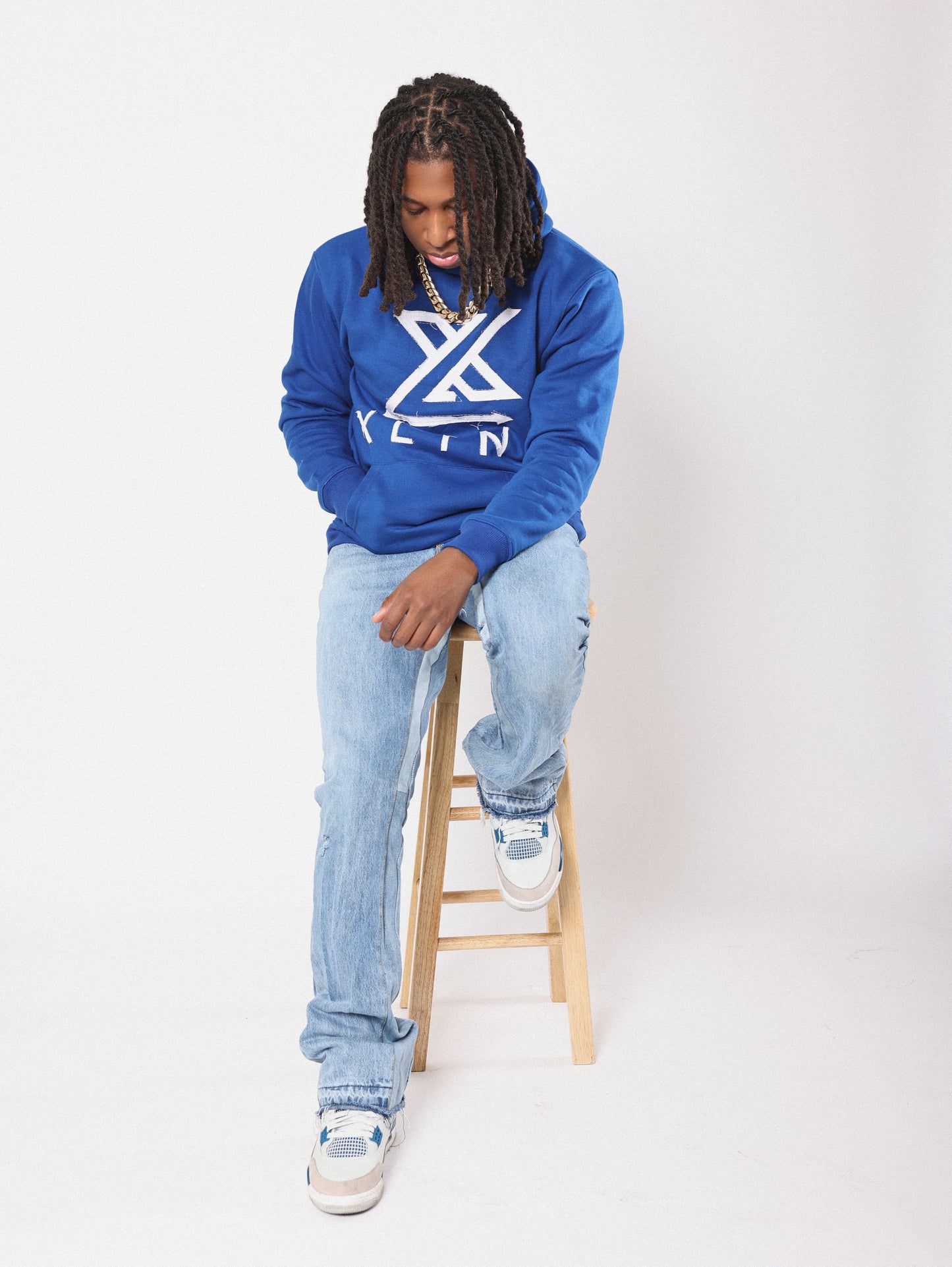 Original Distressed Hoodie (Blue)