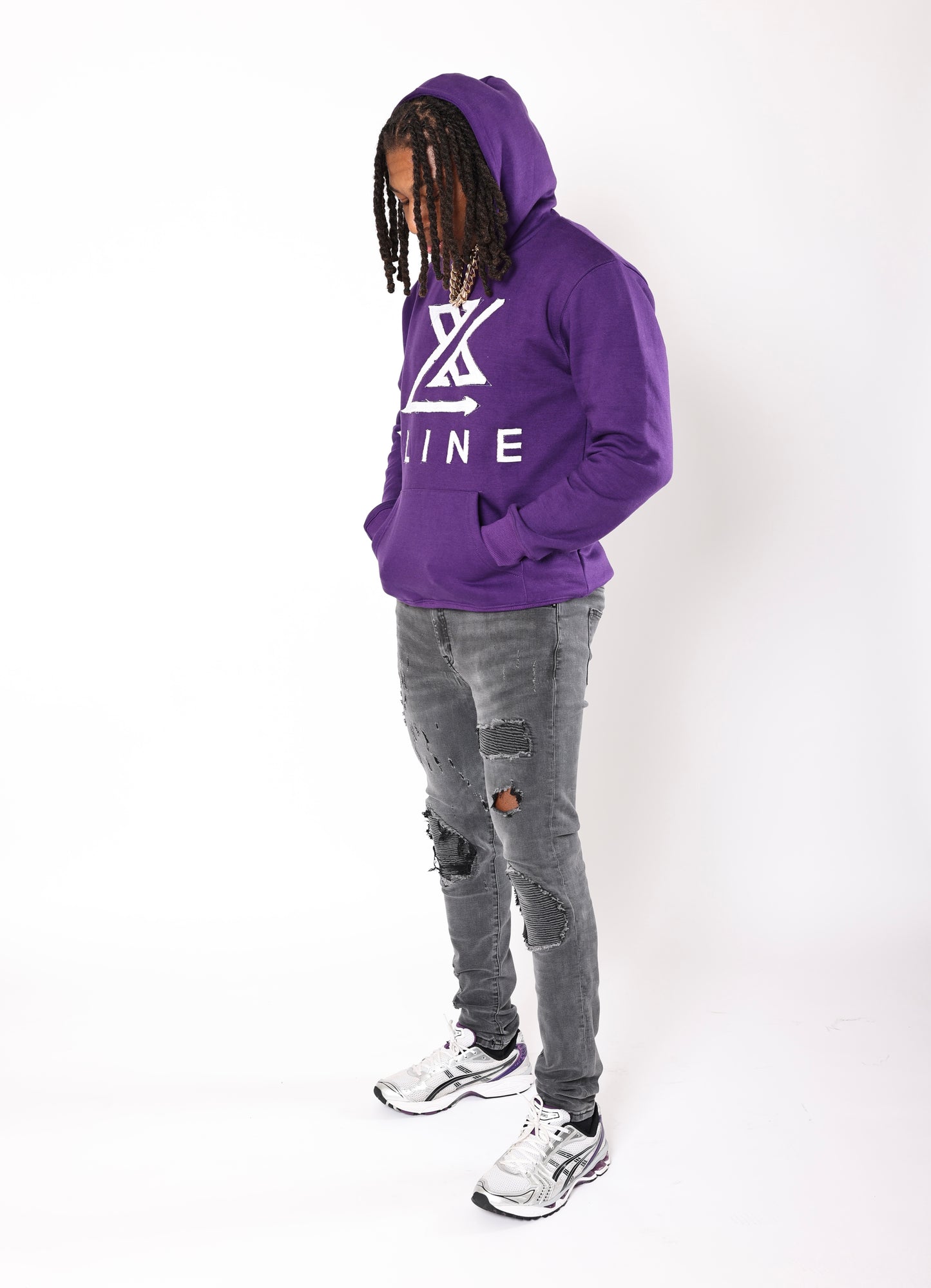 Original Distressed Hoodie (Purple)